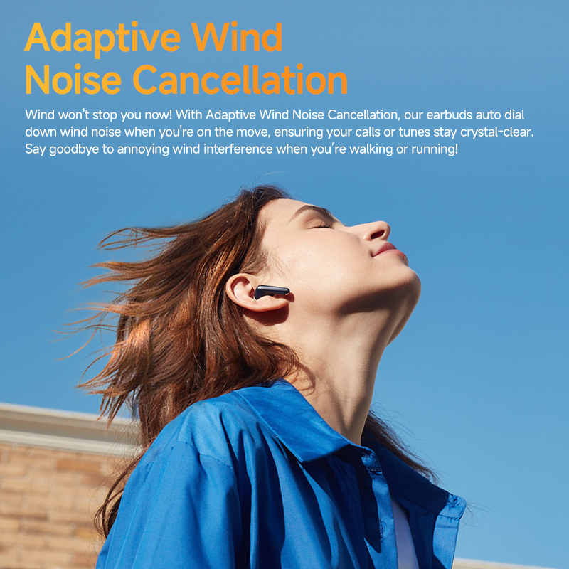 QCY HT10 AilyBuds Pro+ ANC Bezprzewodowe słuchawki douszne Hi-Res Audio z mikrofonem LDAC 6 AI HD Call Headset Bluetooth 5.3 Dual Connect Earbuds