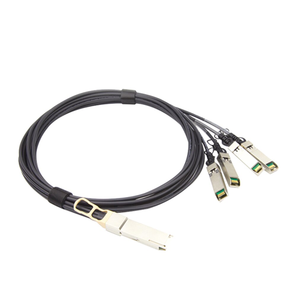 40G Qsfp Tot 4*10G Sfp + Kabel 3M Dac Koperen Sfp + Direct Attach Passief dac 3M Kabels Compatibel Voor Cisco