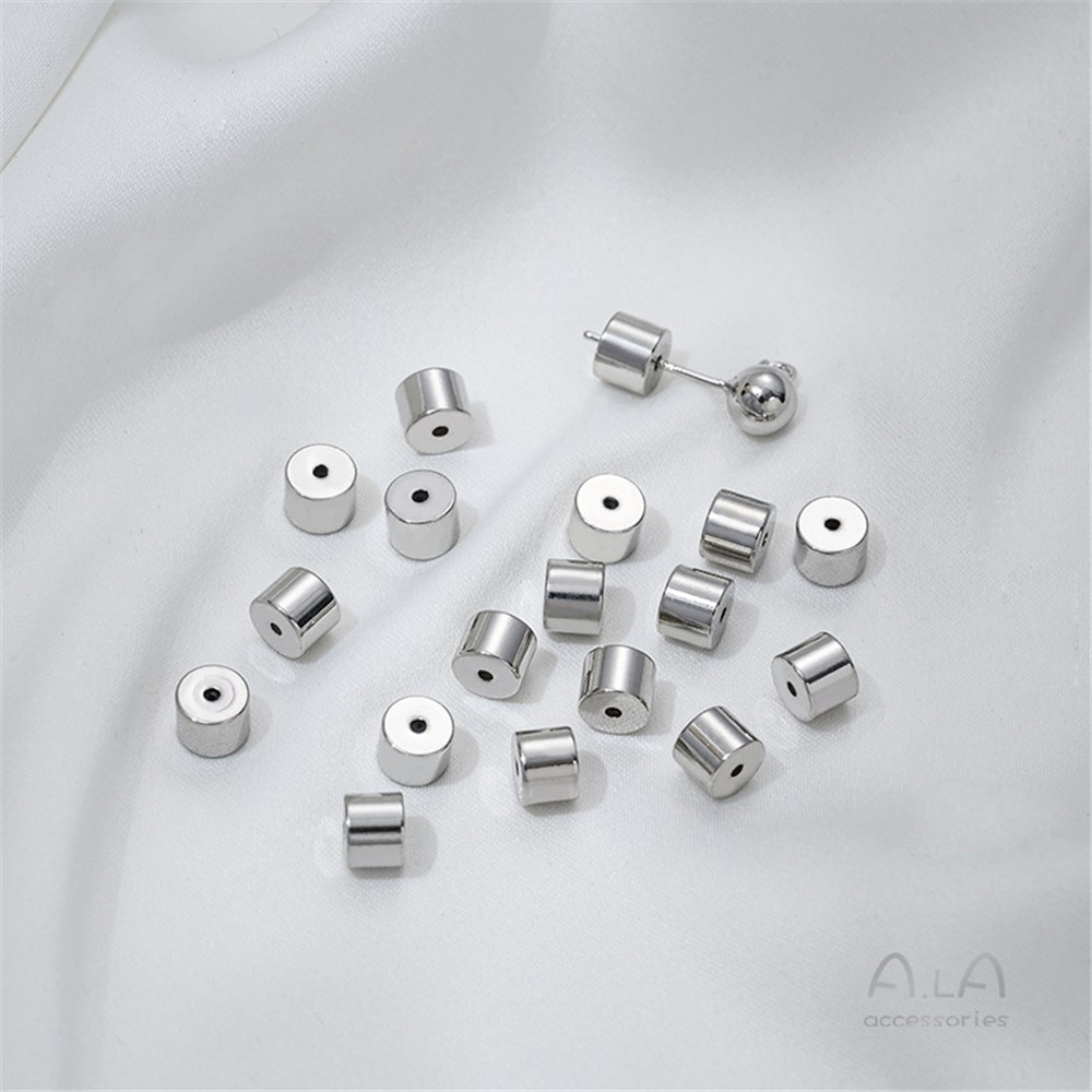 Bouchons d'oreille papillon volant cylindrique gauche doré, bouchons d'oreille, bouchon d'oreille, bouchon arrière, bricolage, grand nom, , MatBR: Plaqué Rhodium