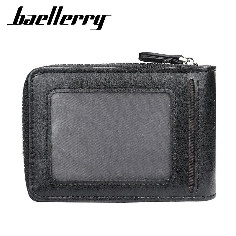 Baellerry Many Departments Credit Card Holder Wallet Men Leather Cardholder Purse Extendable Business Card Case Purses