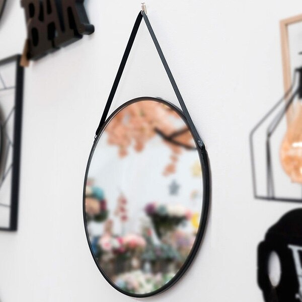 Miroir suspendu noir 111836
