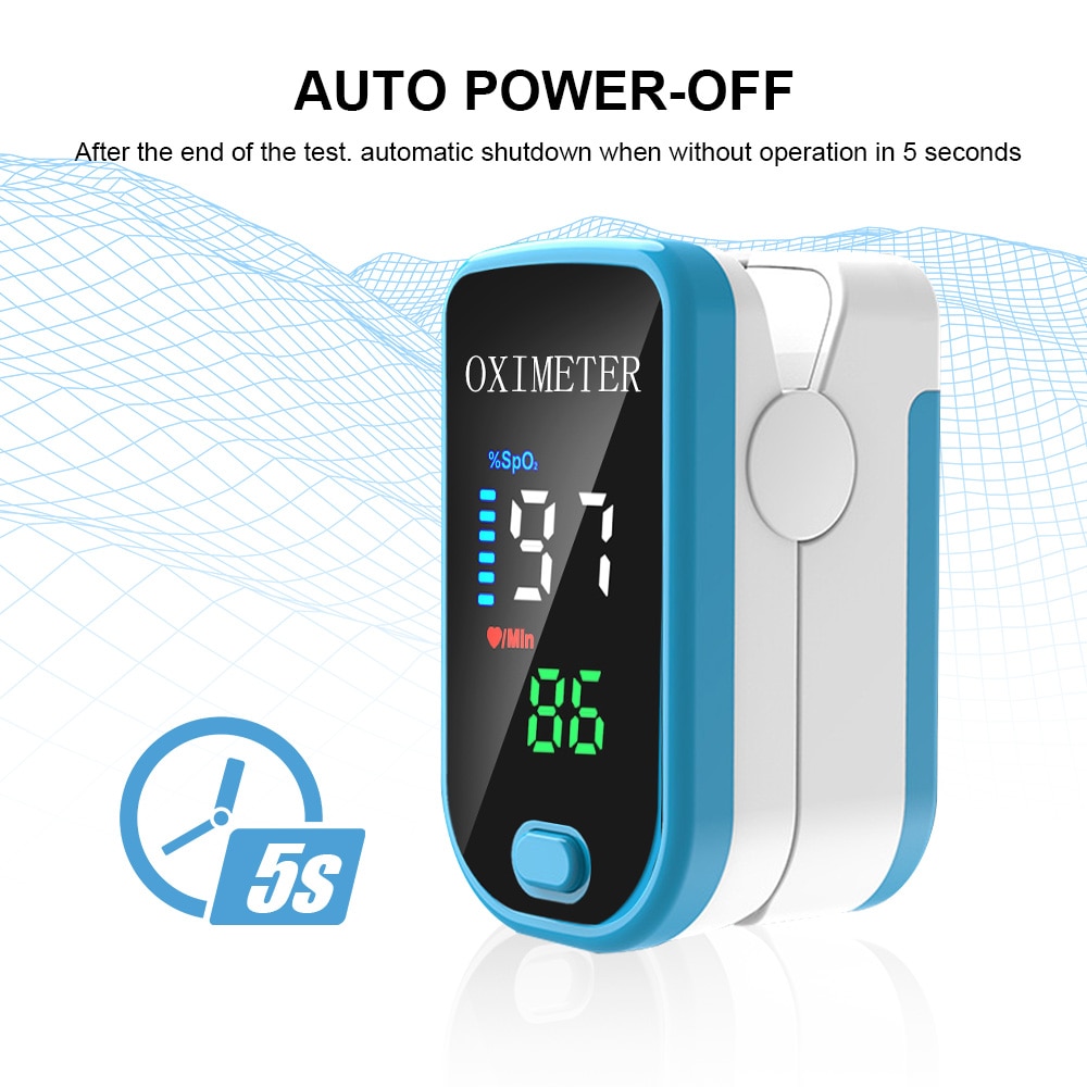 Blood Oxygen Monitor Finger Pulse Oximeter Oxygen Saturation Monitor Fast within 24hours (without Battery)