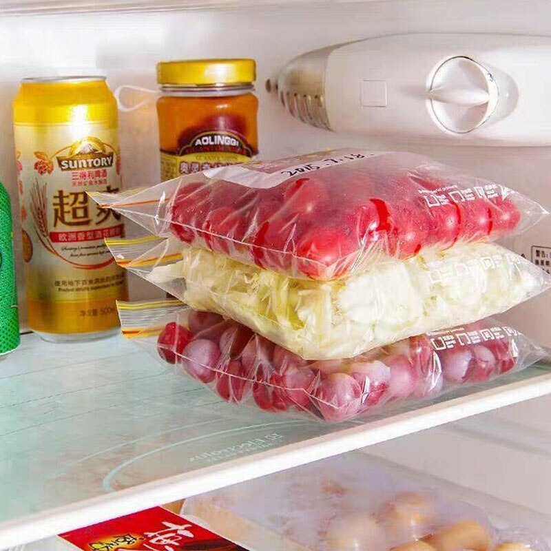 Home Reusable Food Slider Storage Bags for Meat Fruit Vegetable Bread Snack Freezer Saver Bag Fresh-Keeping