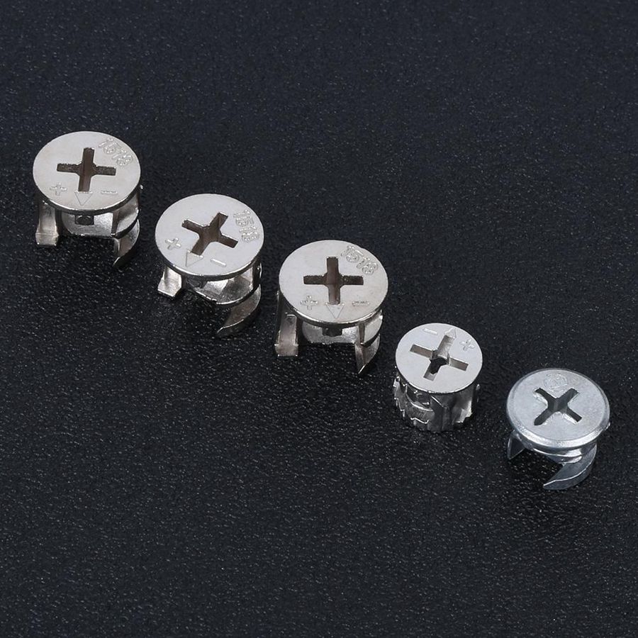 fasteners for woodworking self tapping inserts 75Pcs Cam Nut Furniture Eccentric Wheel Nut Set 3-in-1 Connector