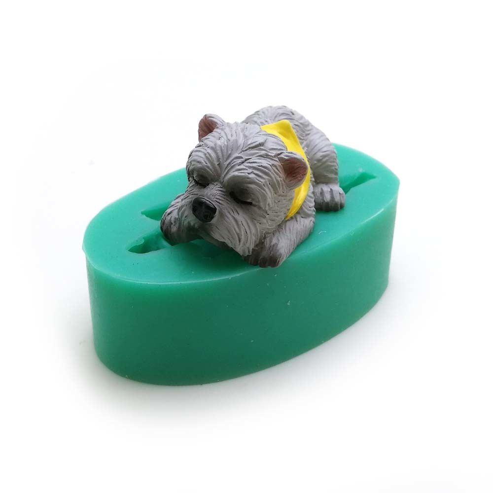 Corgi bulldog silikonfondantformar 13 hundar formar djurtårta dekorationsverktyg choklad dessert polymer lerform  f0661xg: F0667xg