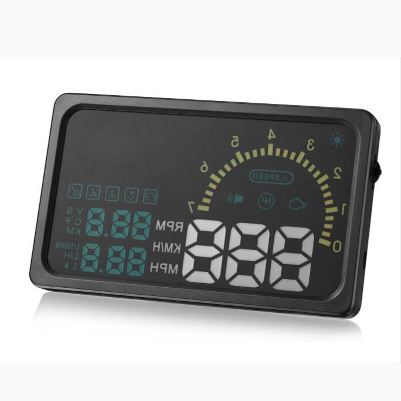 6" LED OBD-II HUD Head Up Display Over Speeding Warning/ Speed/ Km Rpm/ Shift Light/ Temperature Indicator