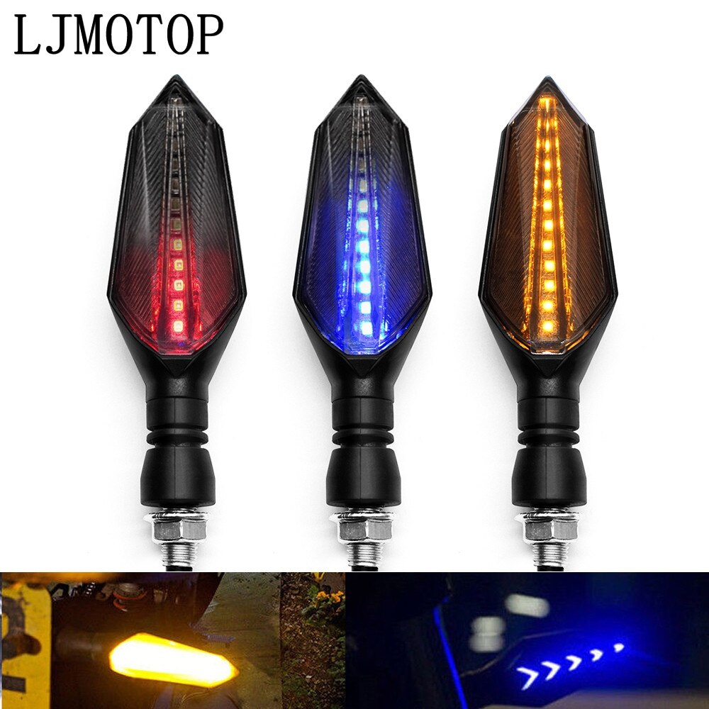 Universele Motorfiets Richtingaanwijzer Led Verlichting Indicatoren Signaal Licht Voor Kawasaki Versys 1000 Z1000 ZX10R ZX12R ZX6R Z650 Z900