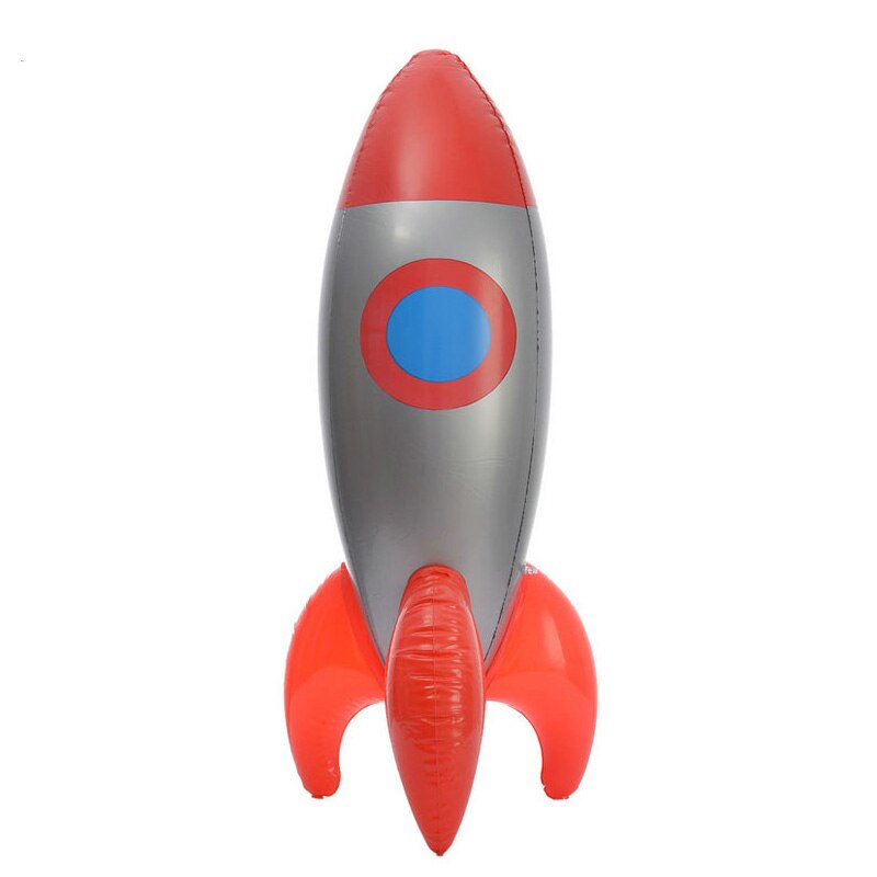 103*28Cm Kids Opblaasbare Speelgoed Raket Rood Missile Podium Verjaardagsfeestje Outdoor Decoratie Props Voor Kinderen Meisje Jongen