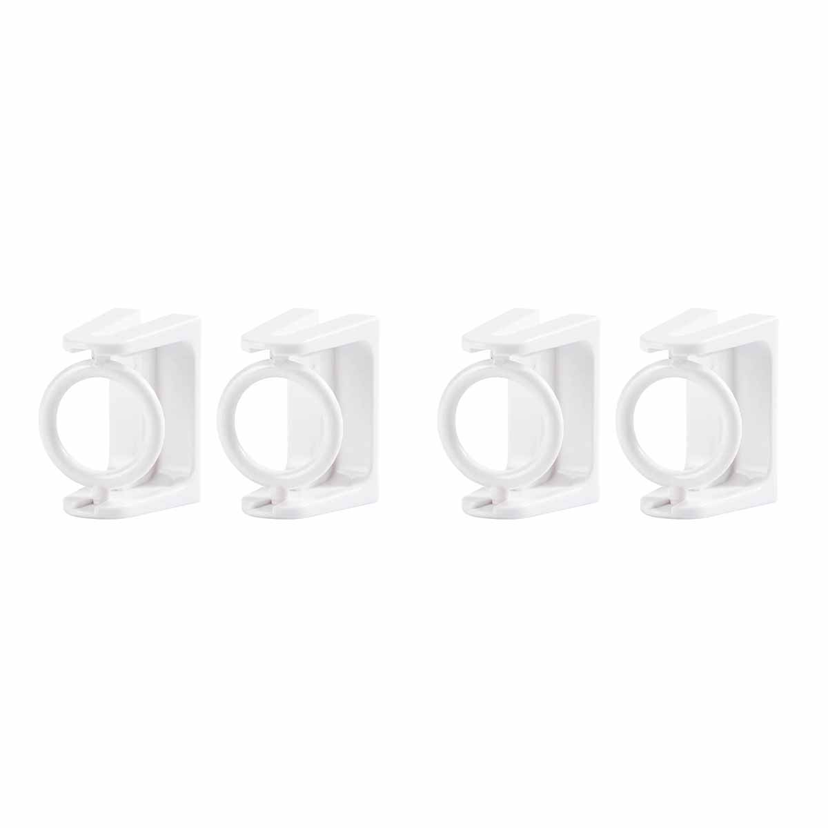 Support Télescopique Rotatif à 360 ° pour Rideau de Douche, Crochet Auto-Adhésif, Barre Porte-Serviettes, Sans Perceuse: Clair
