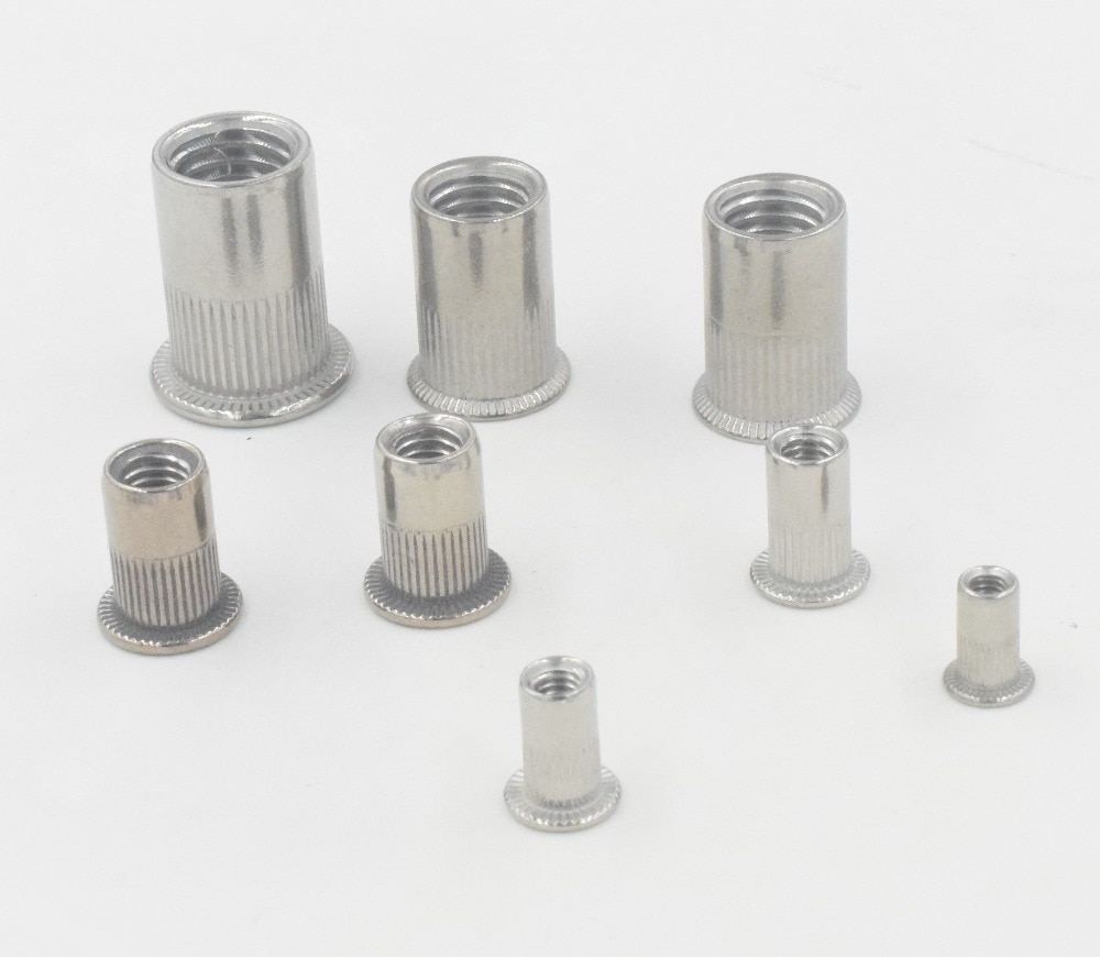 20 st  m3 m4 m5 m6 m8 aluminiumlegering rivnut platt huvud gängad nitinsats mutter kapsyl nitmutter