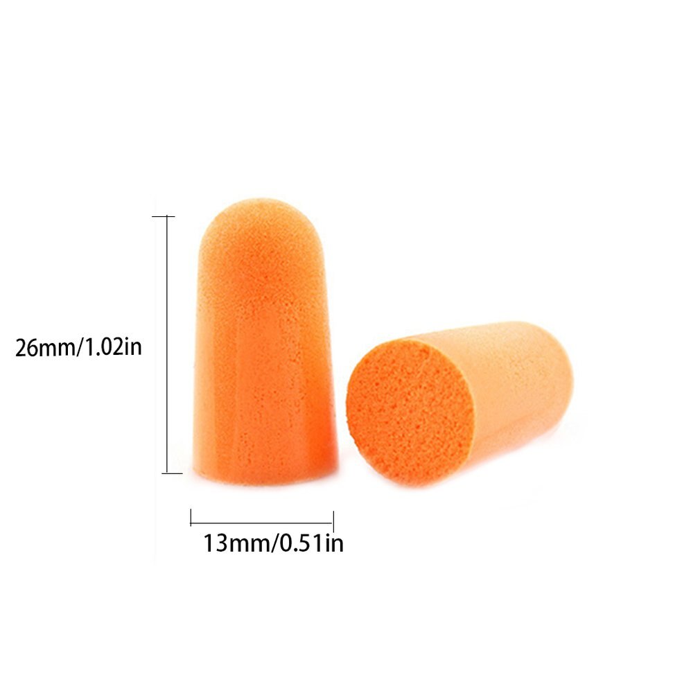 1000 Pairs Soft Foam Ear Plugs – Orange, 32dB NRR, Bulk Pack For Sleep, Travel, Shooting