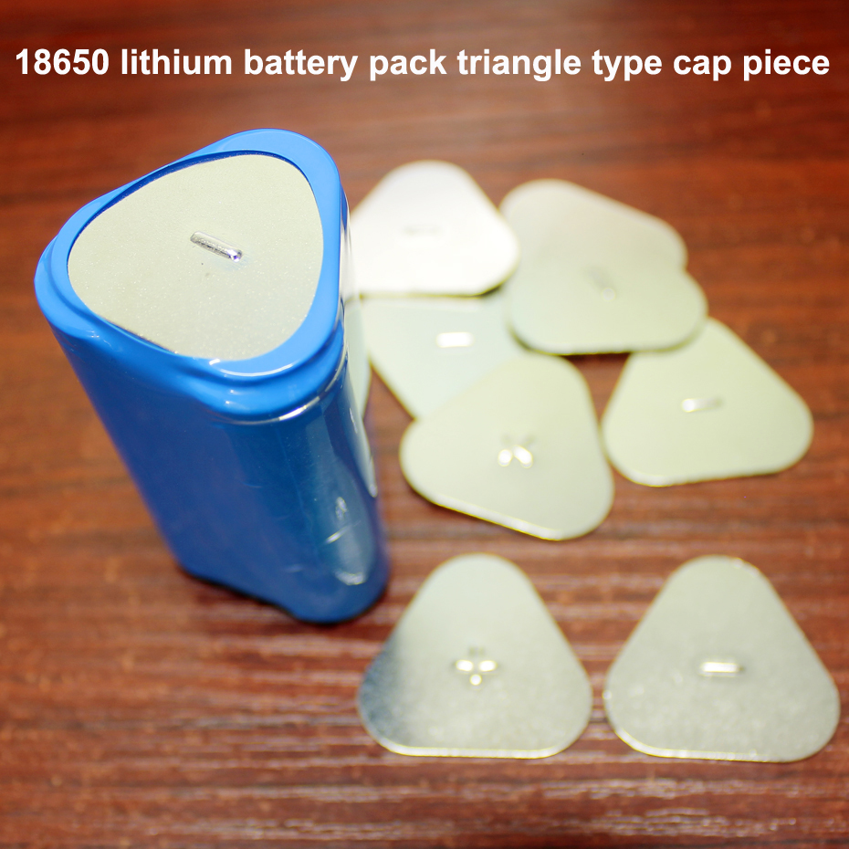 50pcs/lot Battery accessories 18650 lithium battery 3p cap stainless steel battery cap positive and negative