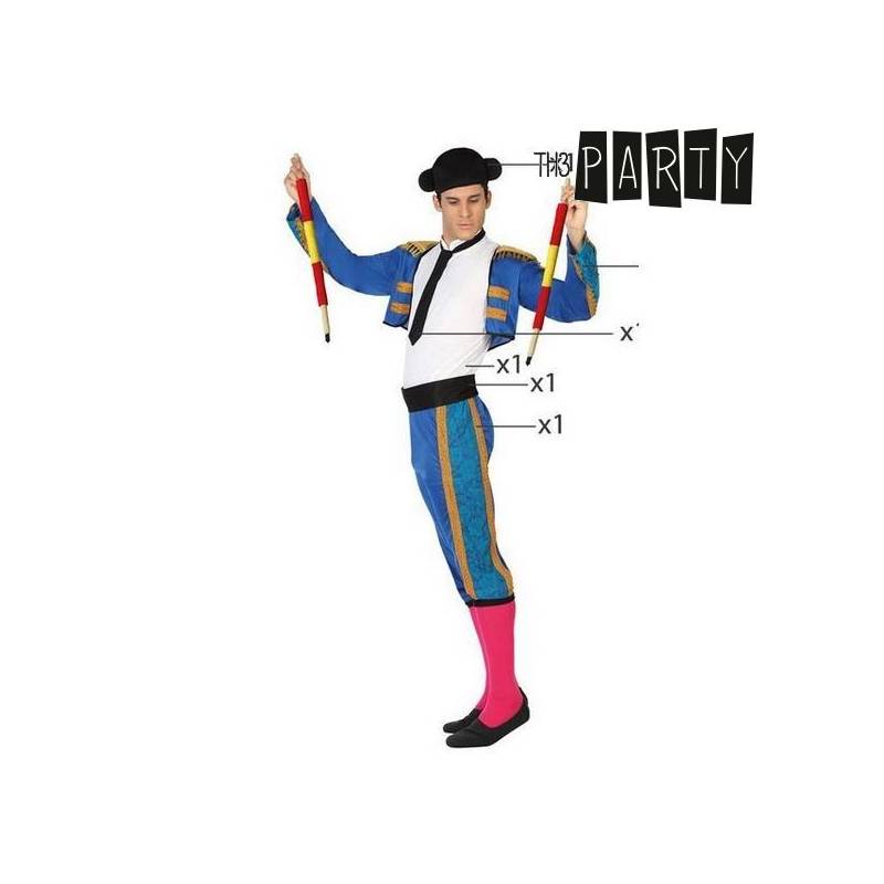 Déguisement pour adultes torero bleu (6 pièces)