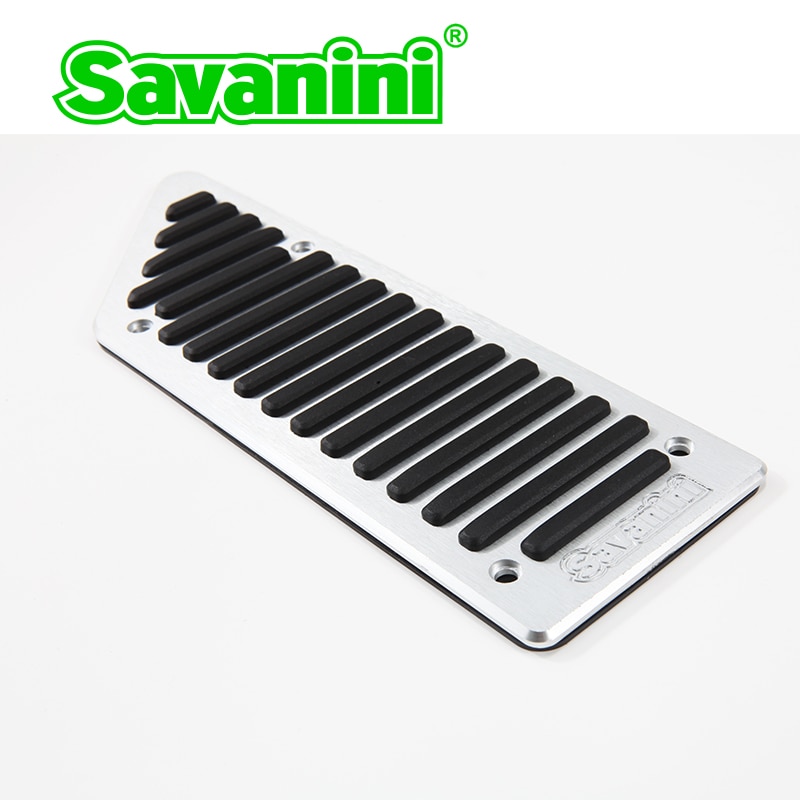 Savanini Footrest Brake Gas Accelerator pedal pad no drilling for Peugeot 508/Citroen C5 AT/MT. Alumnium alloy Non slip