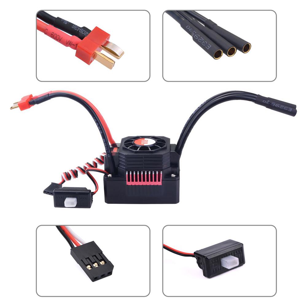 150A 120A Waterproof ESC KK Speed Controller 35A 45A 60A 80A for 1/8 1/10 1/12 RC Monster Redcat Volcano EPX Blackout XTE Buggy