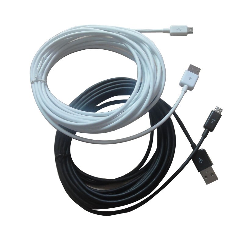 Cable de carga de sincronización de datos, 5M, 16FTlong USB 2,0 A Micro B