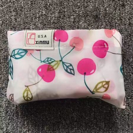 Unisex øko shopping rejse skuldertaske oxford tote håndtaske folde genanvendelig tegneserie: K