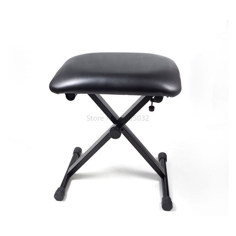 15%, pu foldet klaverskammel 5 gears højdejusterbar behagelig svamp citer afføring holdbar guitar stol 40*30cm leje 100kg: Default Title
