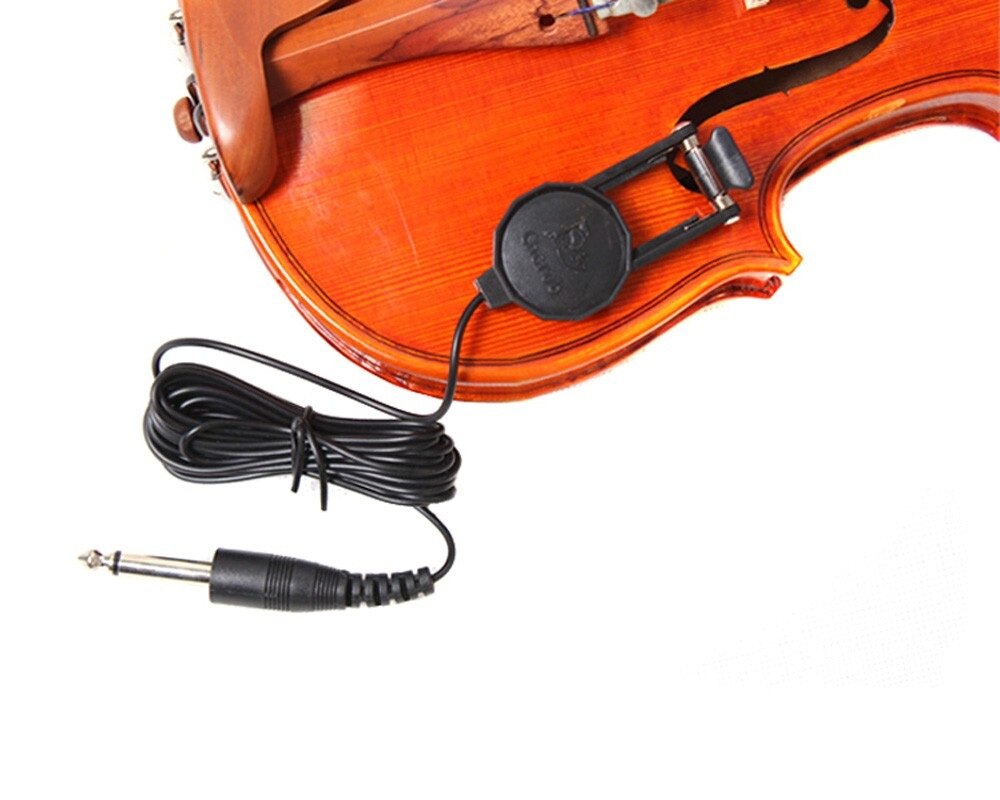 Cherub WCP-60V pickup for Violin, WCP-60G pickup for Guitar Clip-on Pickup with 14 Jack 2.5M Cable Compact
