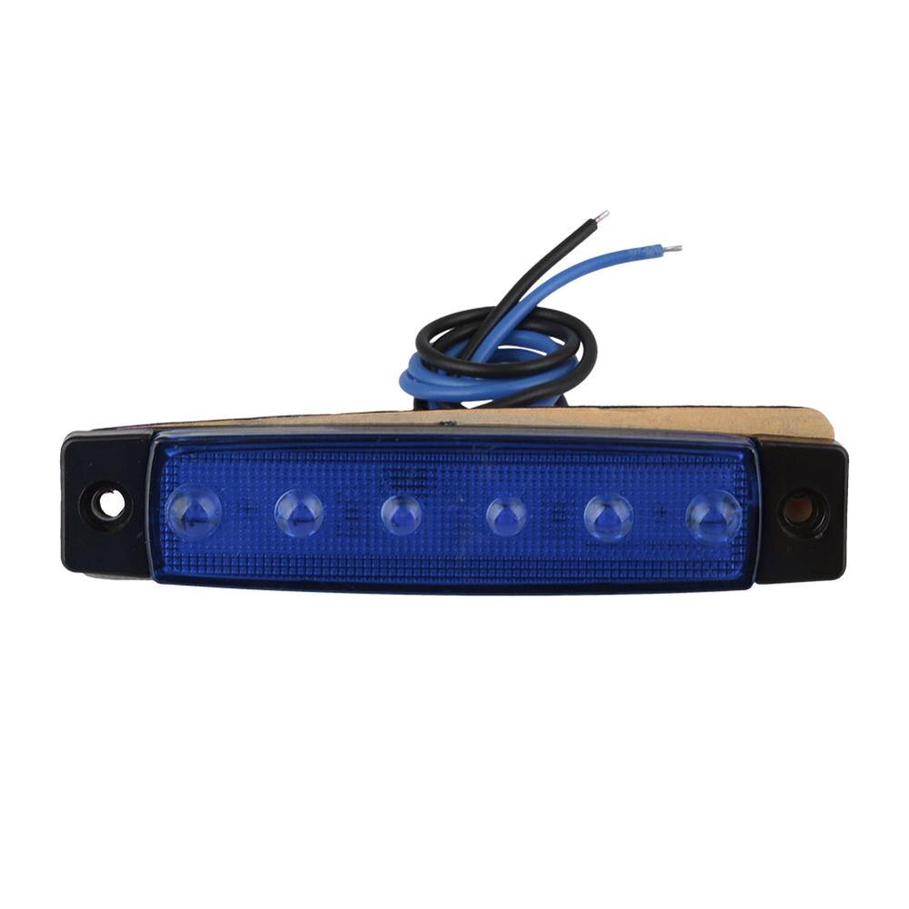 Lastbil led 24v trailer lygter 6 led bag bagside markeringslys baglygter blå lastbil lastbil led lys