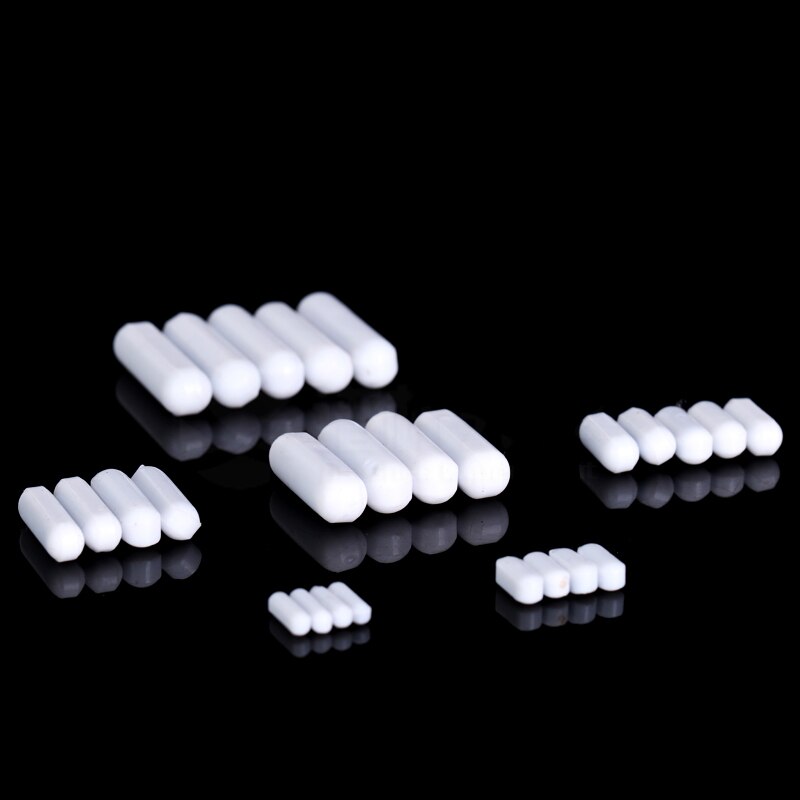 PTFE Magnet Rührer Rühren Bar Zylindrischen Typ-C Magneton Rühren Rührgerät Weiß Dreh Riegel, mehrere Größen Für Wahl, 10 stücke