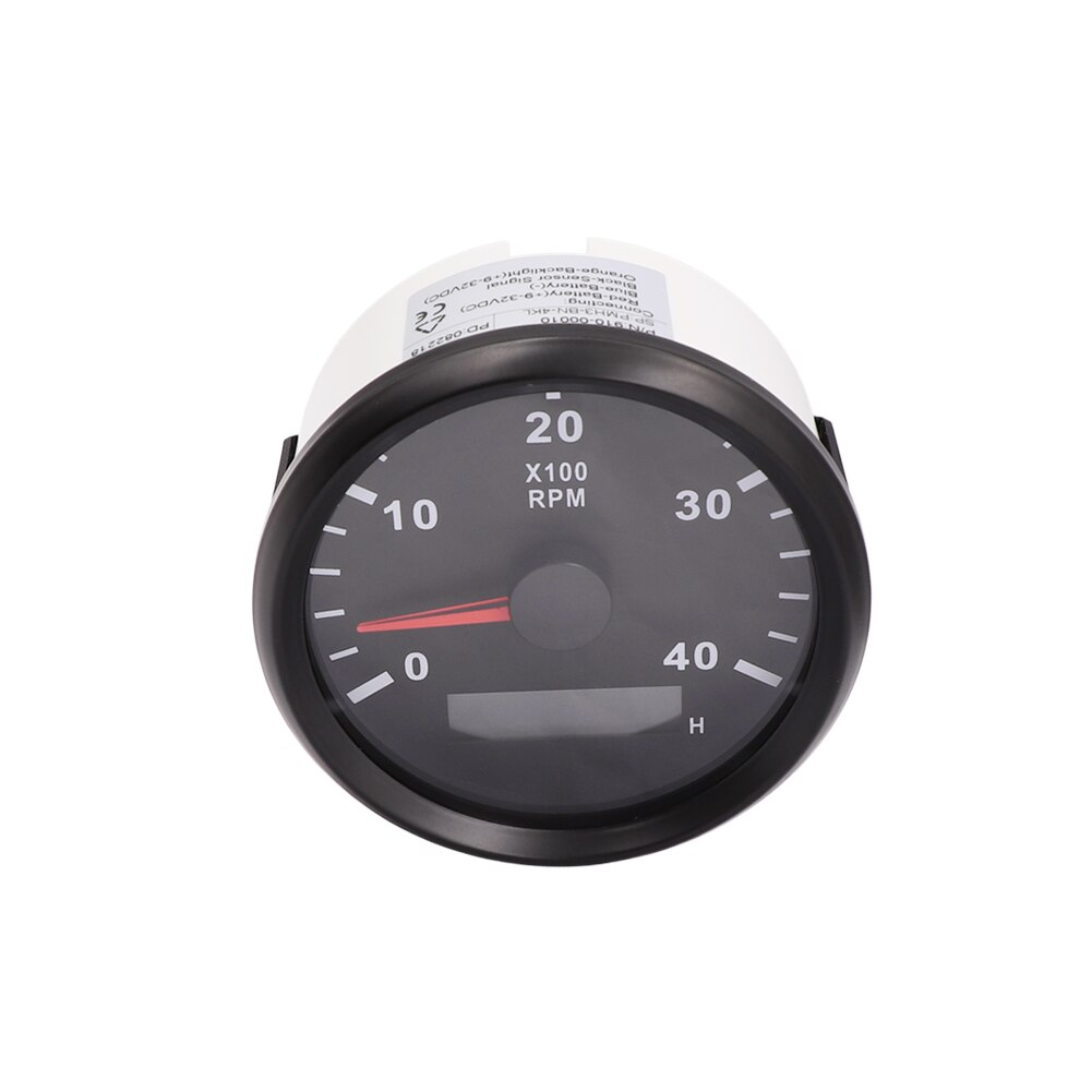 85mm 4K RPM Tachometer With LED Digital Hourmeter Marine Outboard Diesel Engine Motor Generator Tacho Gauge 9V-32V Waterproof