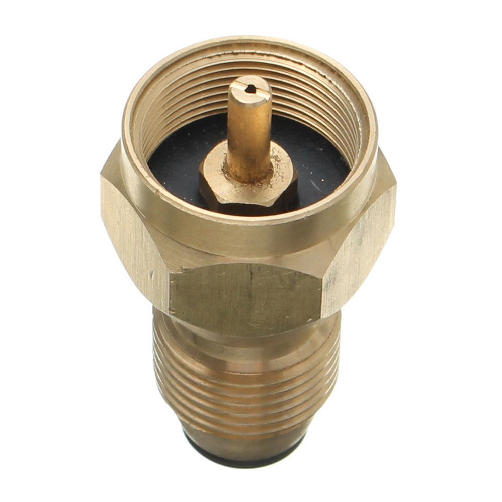 Outdoor Propane Refill Brass Adapter LP Gas 1 Lb Cylinder Tank Coupler Connector