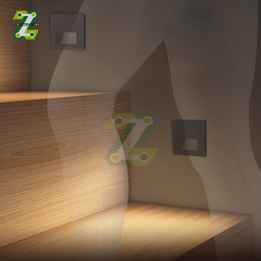 Applique murale LED encastrée pour escalier, éclairage de marche AC180-220V, éclairage de couloir, éclairage mural d'intérieur