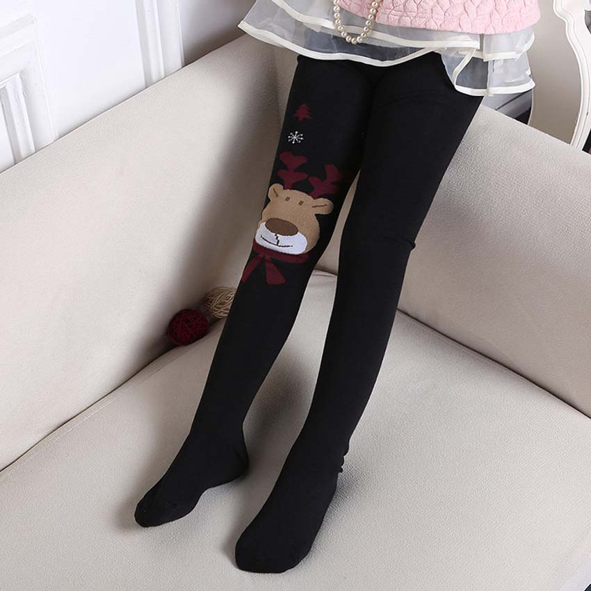 Schattige cartoon herten kinderen meisjes panty's kinderen baby katoenen panty's kawaii kerst voor jongens meisjes