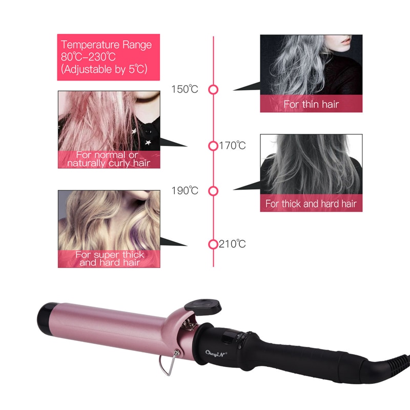 38mm salong hår krølltang hår krøller tryllestav ruller strykejern ptc quick curls waver hår krølltang styling verktøy 21