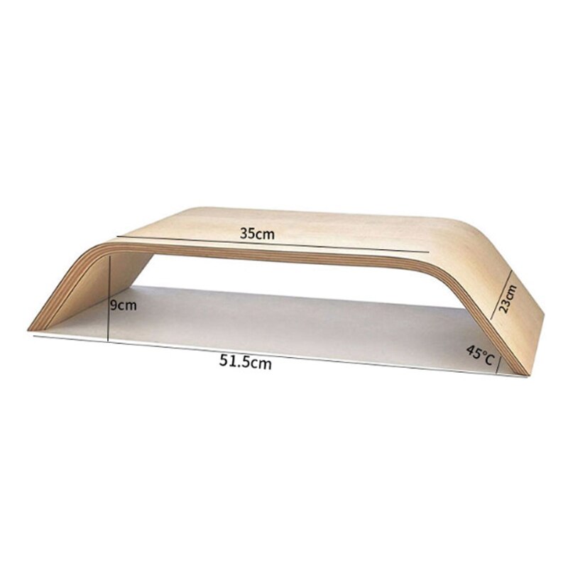 -Wooden Computer Monitor Stand Universal Dock Holder Display Bracket for IMac PC Notebook Computer