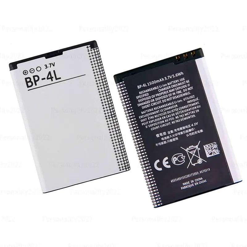 BP-4L BP 4L batterie 1500mAh pour Nokia E61i E63 E71 E52 E55 6650F N97 E95 E72 E90 N810 E71X Batteries rechargeables pour téléphone portable
