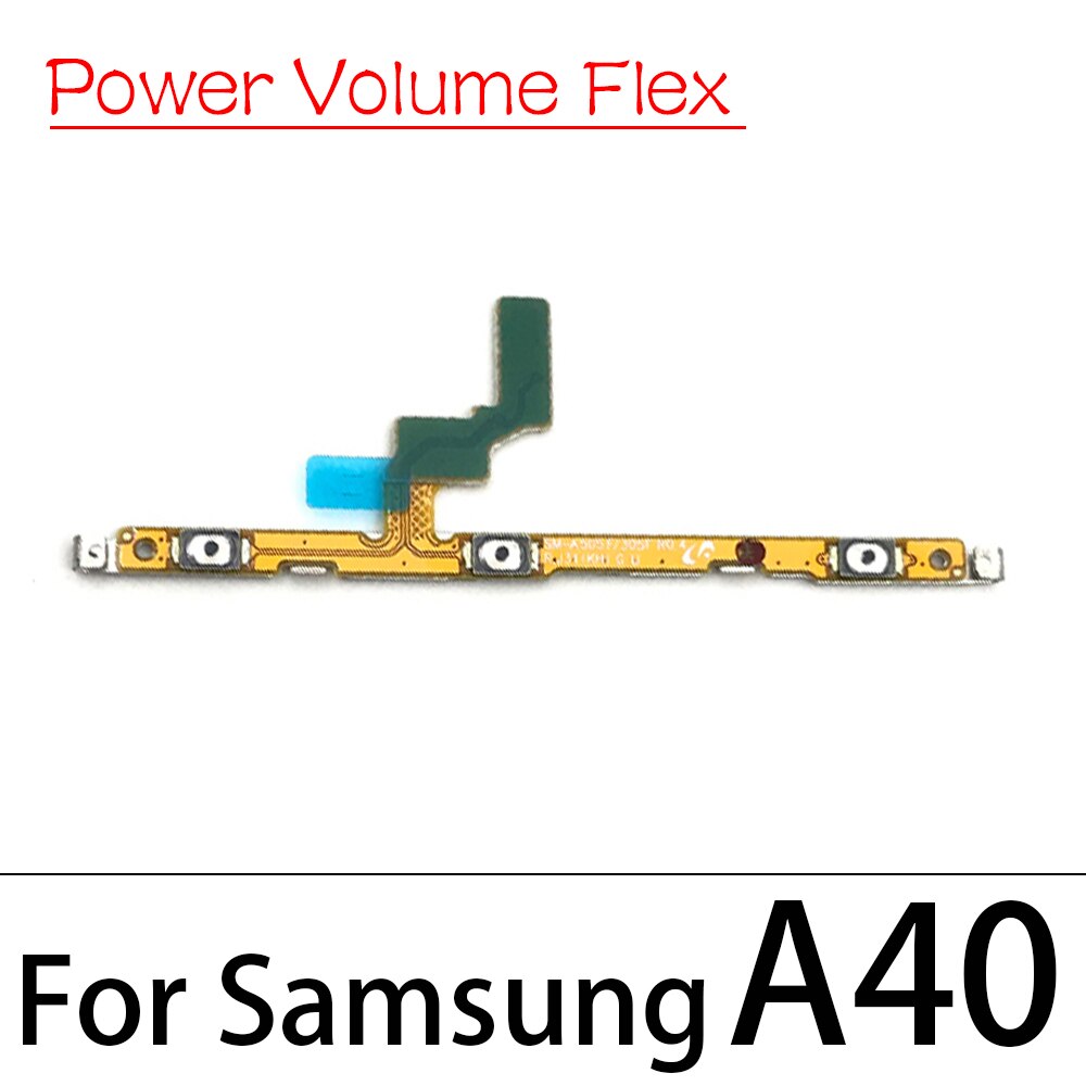 Przełącznik zasilania On / Off przycisk klawisz głośności przycisk Flex Cable dla Samsung A01 A11 A10S A20S A30S A51 A10 A20 A30 A40 A50 A60 A70 A42: A40