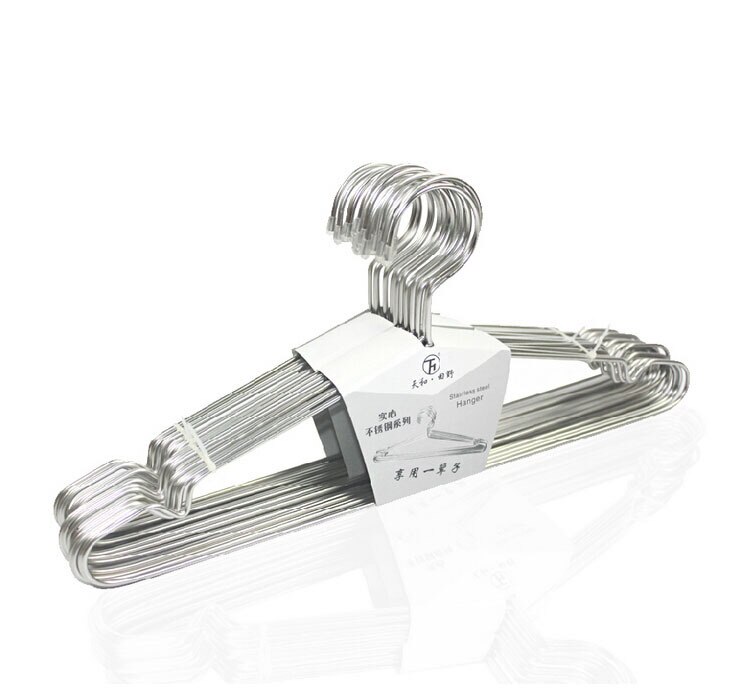 20 stuks 32/42cm kledinghangers met groef / roestwerende roestvrijstalen hanger (  (20 stuks/partij)