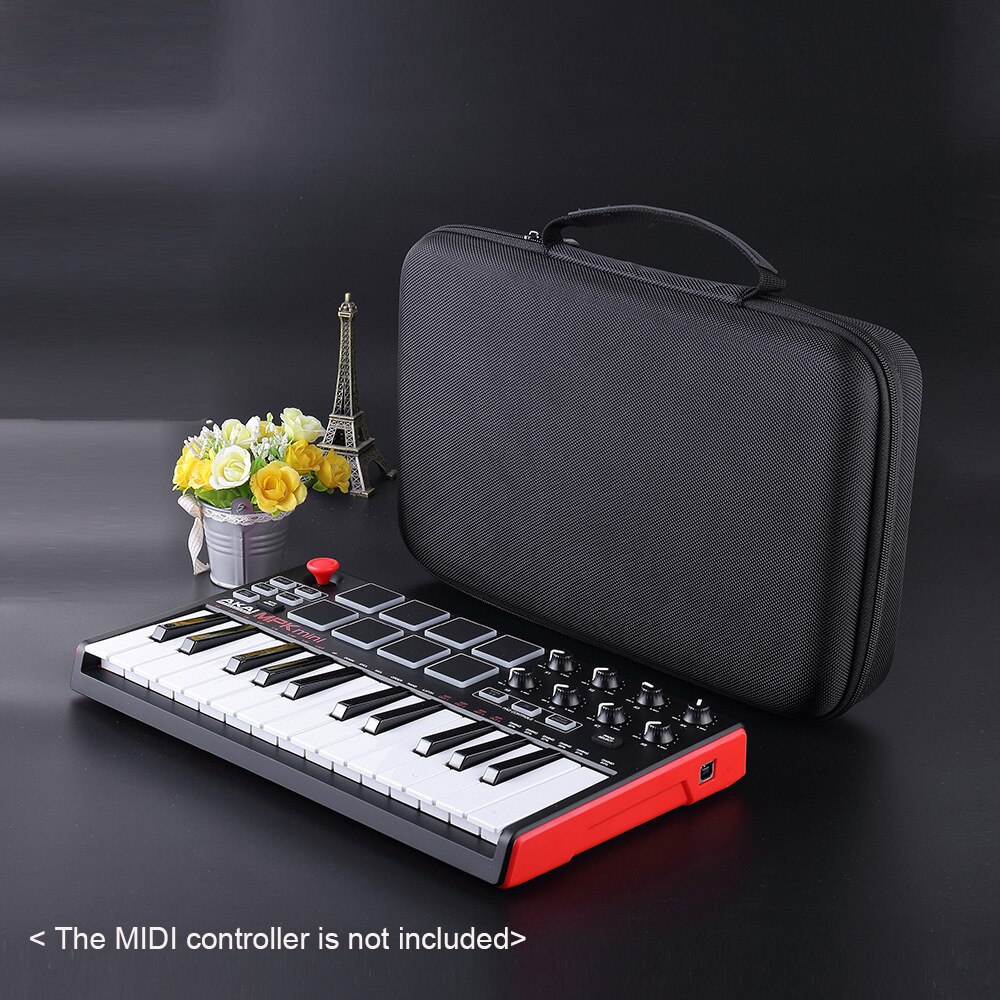 Bolsa de almacenamiento para teclado MIDI, funda protectora de carcasa dura, Estuche de transporte Compatible con AKAI MPK MINI MK2, controlador de teclado