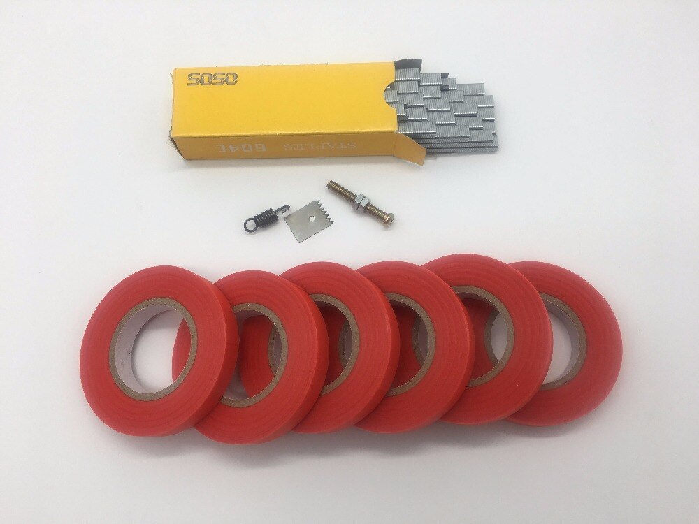 style Plant Branch Hand Tying Staples +Tapener +TapesBinding Machine Flower Vegetable Garden Garden Tools 1set