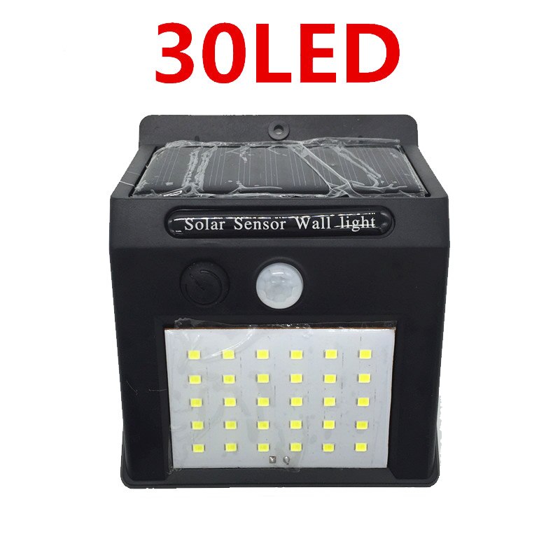 56 led solar light split panel dimmable mode solar lamp garden yard door garage patio lantern security deck fence decor outdoor: YX03-30-3M-I