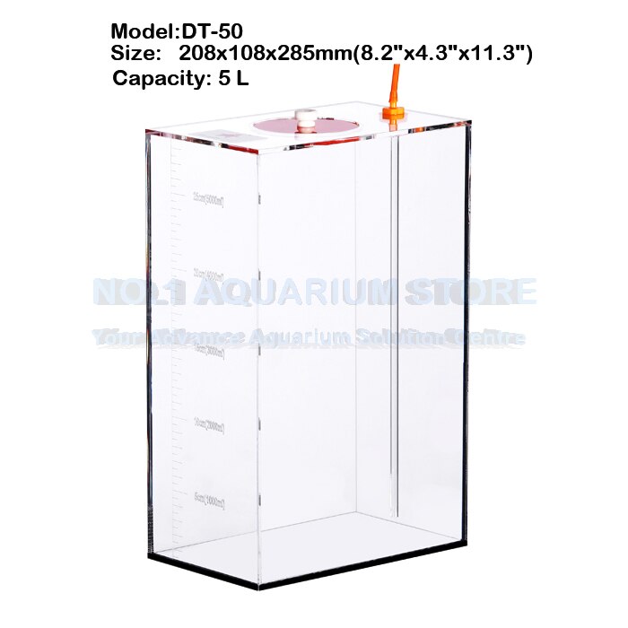 Red Starfish Dosing Pump Scale DT-50 Liquid Storage Bucket With Scale 5.0 Liters Acrylic made: Default Title