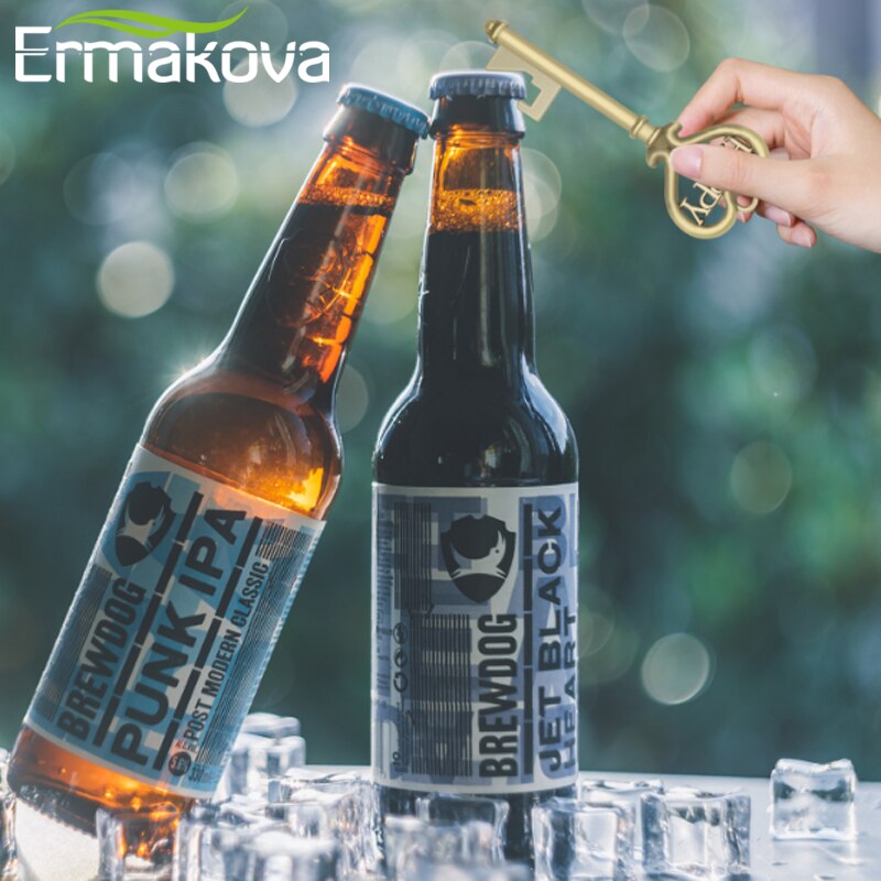 25/50Pcs Key Bottle Opener Wedding Souvenirs Vintage Beer Bottle Opener Keychain With Cardboard Label Party Party Supplie