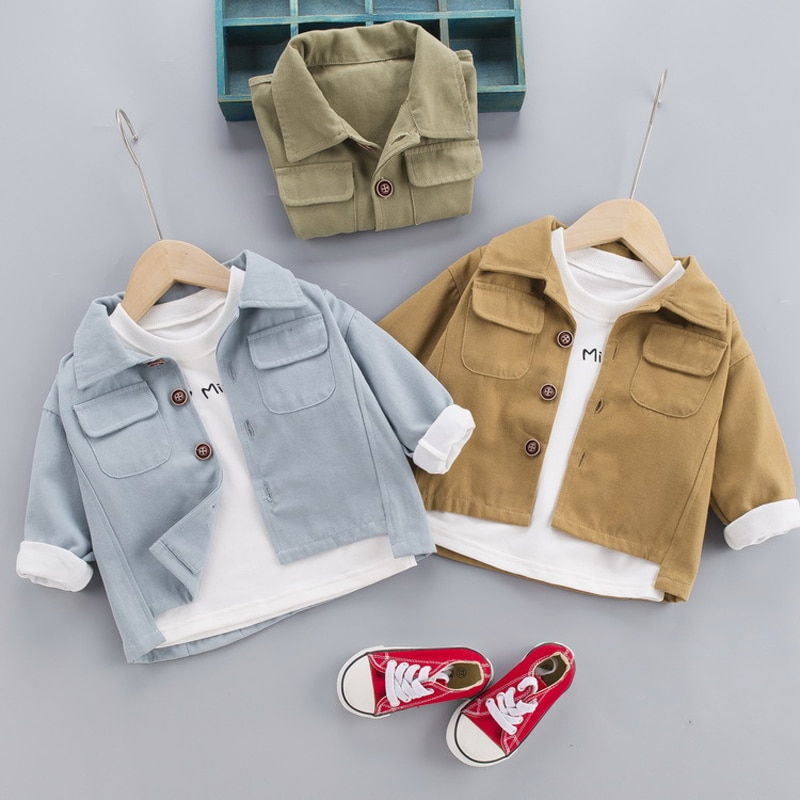 Lente Baby Boy Kid Kleding Vest Geul Jas Voor 1 2 3 4 Jaar Baby Boy Kleding Peuter Outfit casual Bovenkleding Jassen