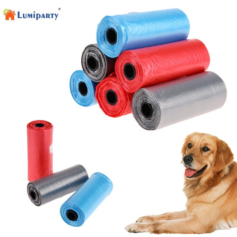 1 Roll Pet Dog Poop Bags Puppy Waste Poo Pick Up Clean Bag Random Color-20