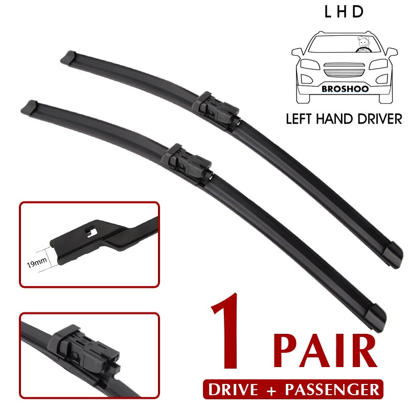 Car Wiper Blade Window Windscreen Windshield Wipers Blades Push Button Auto Accessories For KIA Venga 26"+14": Left Steering 2614