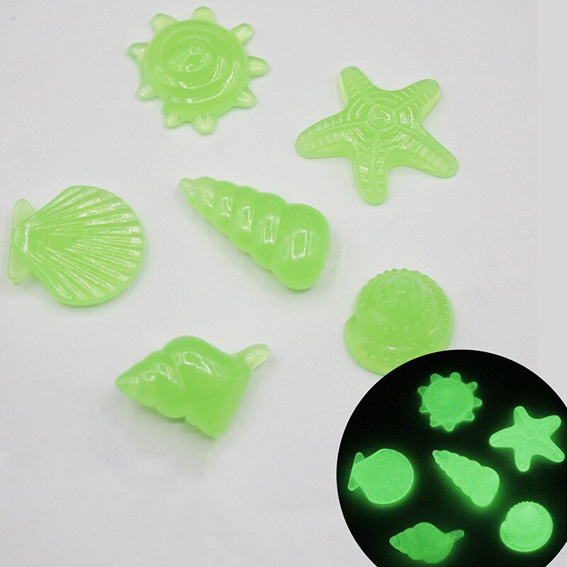 100 sztuk wystrój ogrodu świecące kamienie świecą w ciemności dekoracyjna dekoracja akwarium na zewnątrz skały akwarium Mix kolorów: 80PCs Green