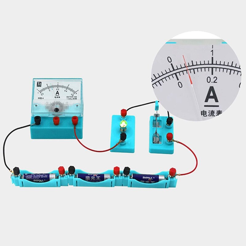 Kit d&#39;apprentissage du Circuit électrique pour enfants, Kit d&#39;expérimentation physique, outil pédagogique de base pour le magnétisme électrique ABS