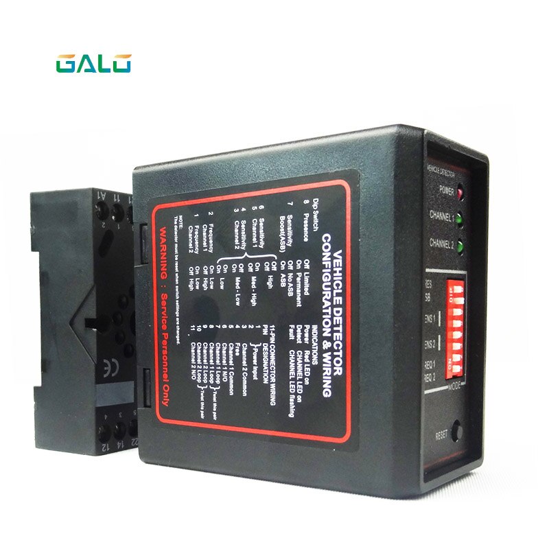 Gate vehicle access control dual two Channel Loop Detector/Inductive Loop Parking Detectors220v 110V 24V DC 12V Dc