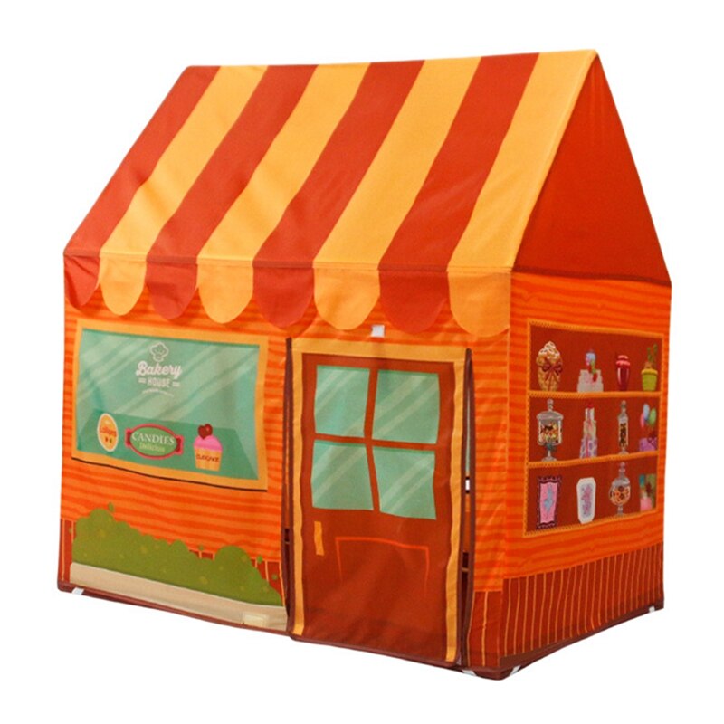 Kids Tent Dessert Shop DIY Tent Play Tents Indoor Baby House Kids Pretend Playhouse Children Portable Tents: Orange