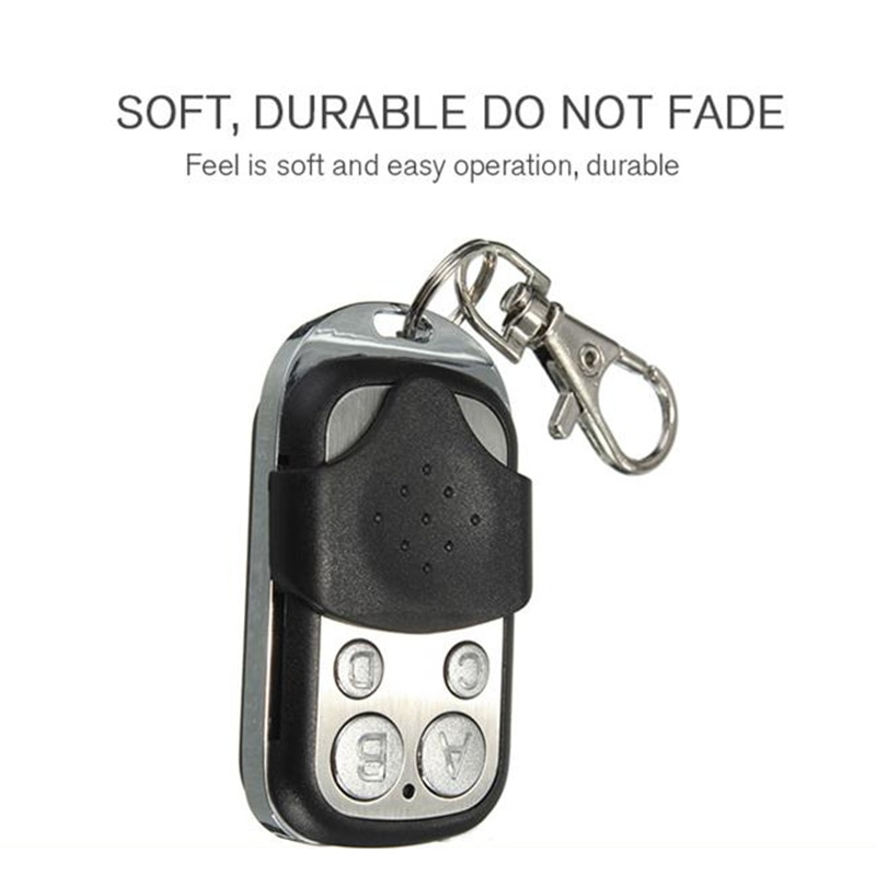 ABCD 4 Buttons Wireless RF Remote Control 433MHz Electric Gate Garage Door Smart Remote Control Key Fob Controller for Switch