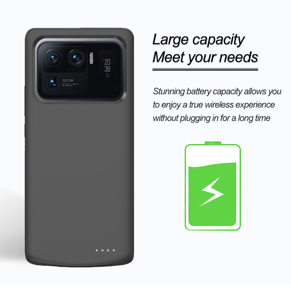 Fundas para cargador de batería para Xiaomi Mi 11 Ultra, funda para cargador de batería de 6800mAh, funda para Xiaomi 11 Lite 11 Pro