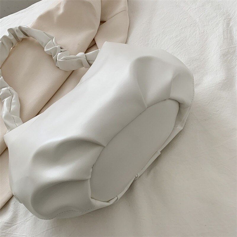 Brand PU Leather Shoulder Tote Bag Dumplings Cloud Small Crossbody Bag for Women Female Handbags Purses Sac A Main