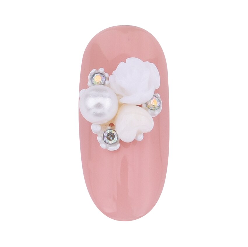 10pcs alloy 3d nail art rose bloemen sieraden nagels crystal rhinestones nailart nagels decoraties komen accessoires Y951 ~ 958